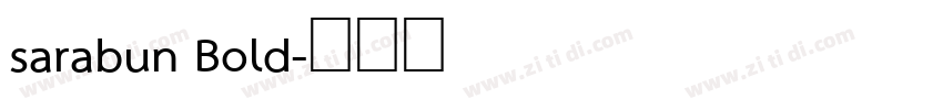 sarabun Bold字体转换
